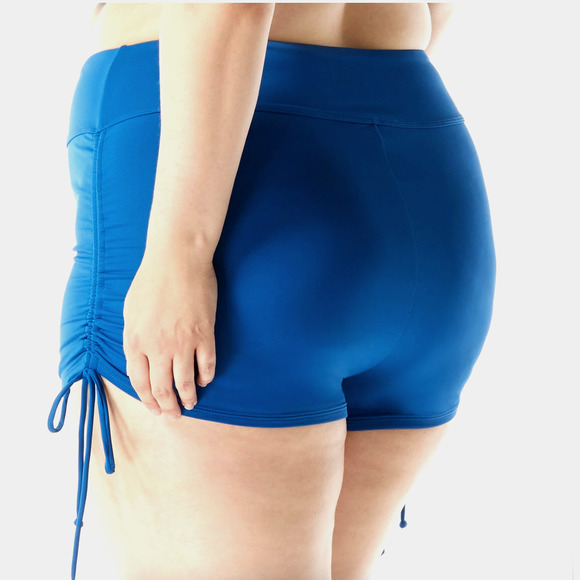 Beach House BLAKE SideTie Bikini Bottom Shorts | 24W Blue Bliss | Plus Size - Picture 3 of 3